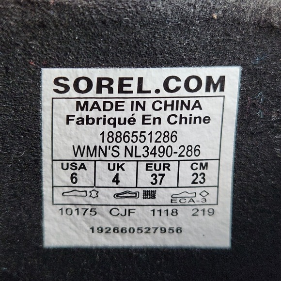 Sorel Joan Of Arctic Wedge II Women Sz 6 Buckle  Brown Leather Bootie NL3490-286 - Picture 11 of 11